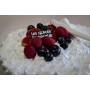 Meuh-ringué Sorbet Fruits rouges (Myrtille, cassis, framboise) et crème glacée Fruits à coques